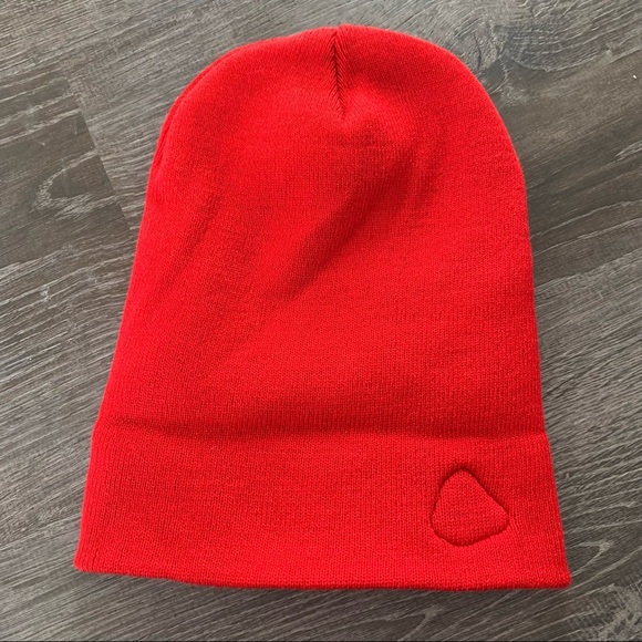 Jeffree Star Valentines Day Conversational Hearts Red Knit Beanie Stocking Cap - Picture 3 of 4